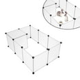 thumbnail image 1 of Dog Cage Yard Fence Portable Multi Functional Pet Fence for Bunny Hamster Kitten 10 pieces, 1 of 8