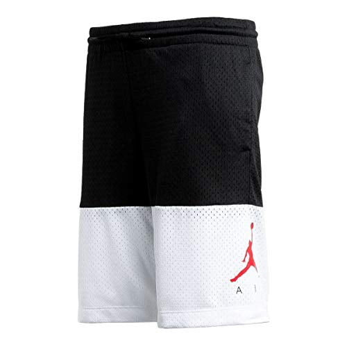 Jordan Grand Garçon S Jumpman Air Mesh Short Noir Blanc, Moyen