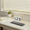 thumbnail image 4 of OULII Desktop Ornament Perpetual Flip Calendar Golden Paper Daily Necessities 1Pcs, 4 of 8