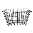 thumbnail image 1 of HEANUJJ Black Hanging Bike Storage Basket Front Handlebar Foldable Iron Basket Easy Attach for Leisure Rides, 1 of 8