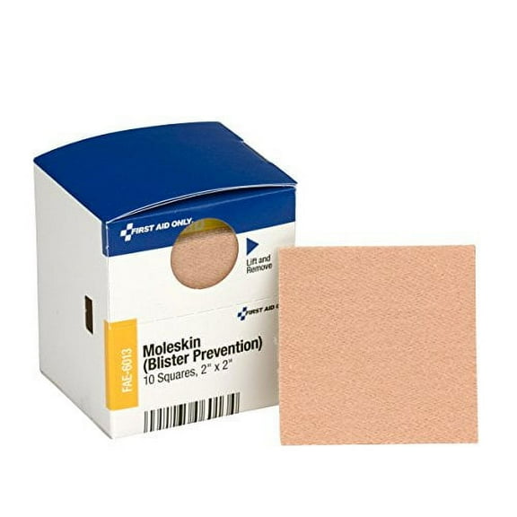 First Aid Only - FAE-6013 Pac-Kit by Moleskin Blister Prevention, 10 Count