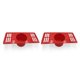thumbnail image 3 of Vogacara Golf Putt Cup Floor Plastic Putt Practice Hole Reutilizable Golfista Entrenador Golf Habilidad Hogar Oficina Jardín Accesorios rojo 2piezas Vogacara CBP189037, 3 of 6