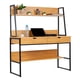 thumbnail image 1 of Escritorio de computadora KingsHouse estandar con repisas y Cajones cafe, 1 of 8