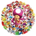 thumbnail image 3 of 100Pcs Mario Stickers for Girl, Cute Cartoon Gifts Decal for Teen Water Bottle, Laptop, Travel Case, Guitar, Phone, Skateboard, Bike, Scrapbook, 3 of 4