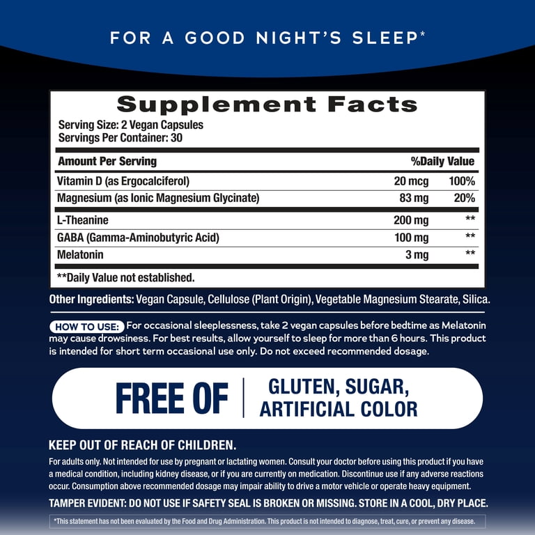 Natural Vitality Calm Sleep Magnesium Glycinate, 60 Count photo 6