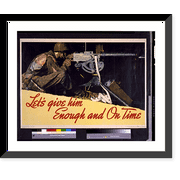 Historic Framed Print, Let's give him enough and on time.Norman Rockwell. - 2, 17-7/8" x 21-7/8"