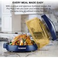 thumbnail image 4 of NuWave Pro Plus 2 Air Fryer, Infra-Red Oven Cook Healthy, 360 Surround Cooking, Adjustable Temps, 100 Presets & 50 Memory Air Fryer, Durable Power Dome, Deep Blue, 4 of 7