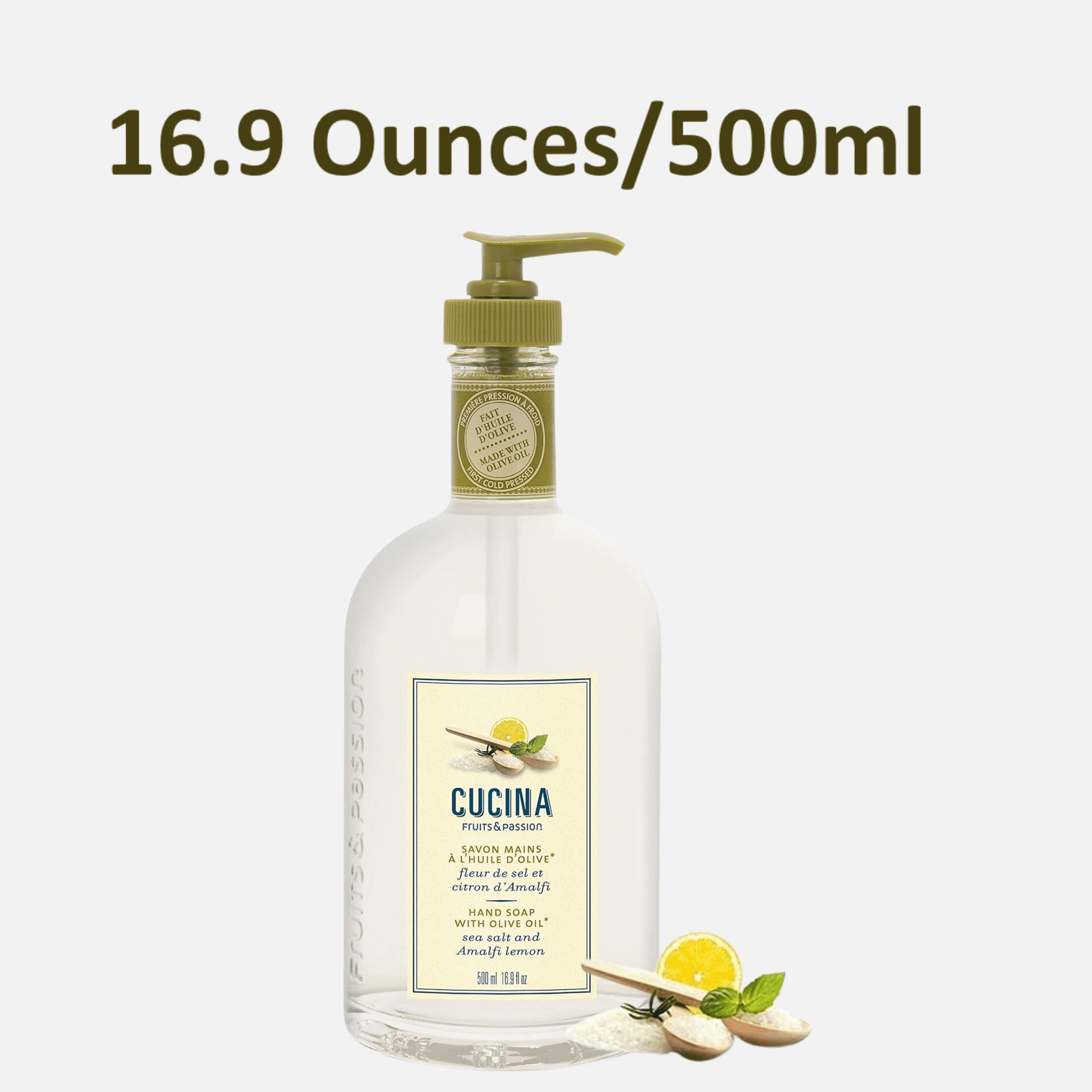 Cucina Sea Salt and Amalfi Lemon 16.9 oz Hand Soap