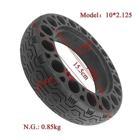 

10x2.125 Solid Tyre Accessories Anti-skid Electric Scooter Explosion-proof