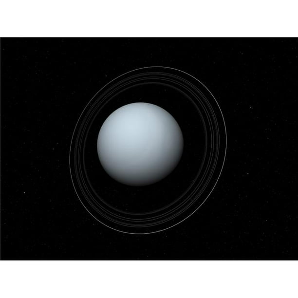 StockTrek Images PSTWMY100120S Artiste Concept de l'Uranus et Ses Anneaux Affiche Impression, 16 x 12