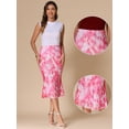 thumbnail image 2 of DARING DIVA Women's Summer Bohemian Tie Dye Fishtail Bodycon Midi Skirt XS Pink, 2 of 6