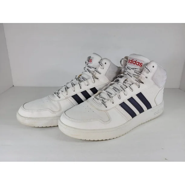 Ad-id-as Men's Hoops 2.0 Mid Sneakers Sz 12 Basketball shoe White FY8616