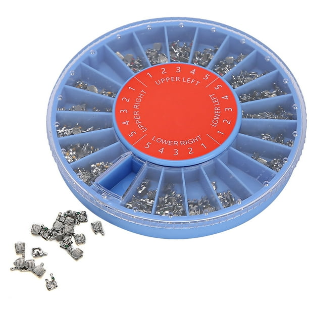 Soporte de ortodoncia dental de Metal NikouMX 400 piezas Gancho ROTH345
