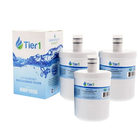 

Tier1 RWF1050 Refrigerator Water Filter 3-pk | Replacement for LG LT500P 5231JA2002A GEN11042FR-08 ADQ72910902 ADQ72910907 ADQ72910901 WD-F05 SP-LE500 RWF0100A Fridge Filter