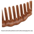 thumbnail image 4 of LEEYNEER Wooden Hair Comb Set  birthing comb Wide Tooth and Fine Tooth Detangling Combs  Brown  2 Pack (One SizeA2), 4 of 7