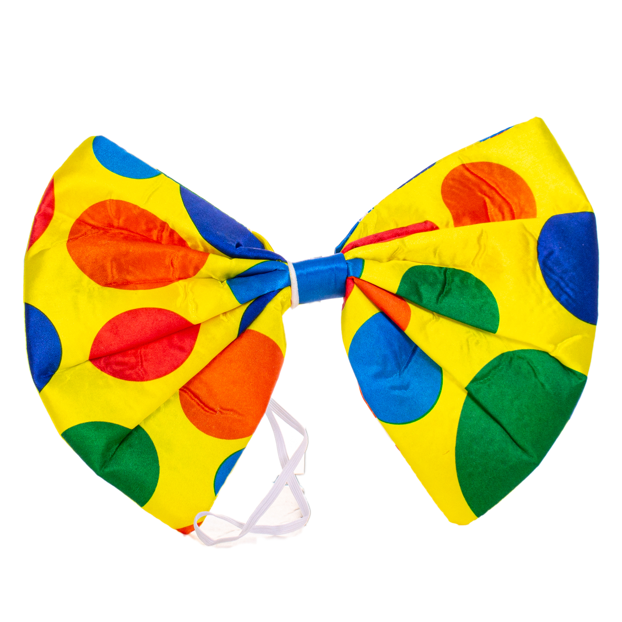 Large Jumbo Polka Dot Clown Halloween Costume Bow Tie, Multicolors