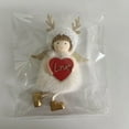 thumbnail image 6 of Twfbrm Christmas Angel Ornaments Christmas Tree Decorations Cute Baby Doll Christmas Tree Ornaments Decor Handmade Hat & Cloth for Girls Birthday Party Decorations Reindeer Angel, 6 of 6