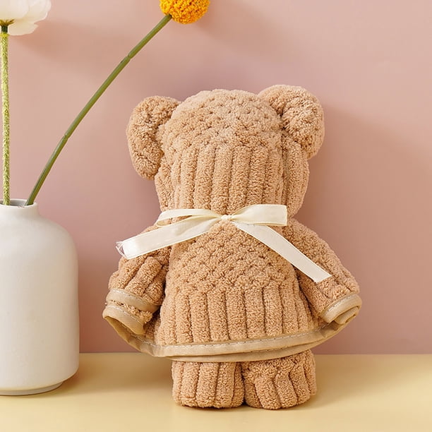 Toalla de regalo de alta densidad Toalla de oso de regalo Toalla de oso linda Toalla de oso un oso