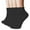 Black, variant on 2DXuixsh 4 Pairs Ankle Compression Socks for Women Breathable Athletic Anti Blister Wicking Athletic Ankle Quarter Cushion Cotton Socks for Running Tennis Workout White