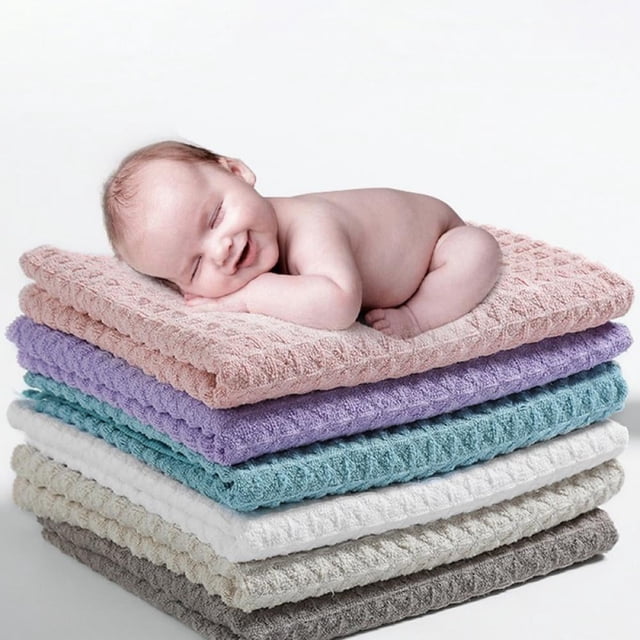 6PCS Waffle Pattern Hand Small Square Towel 12x12 Inch Hand Towel for Bathroom Absorbent Quick-Dry Bathroom Hand Towels Kitchen Towels Baby Washcloths Face Towel