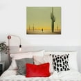 thumbnail image 4 of COMIO Desert Landscape Wall Art Abstract in Earthy Colors Sun Cactus Moon Desert Landscape Framed Wall Art Paintings,  Wall Decor for Bedroom Living Room Bathroom, 4 of 4