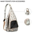thumbnail image 2 of Women’s Boho Sling Bag - Floral Print Crossbody Backpack, Lightweight Waterproof Anti-Theft Purse for Travel, Hiking, 2 of 4