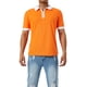 thumbnail image 2 of TRKIYQC - Polo para hombre con cremallera de un cuarto, casual, manga corta, cuello de solapa, color en contraste, tops ajustados TRKIYQC  Moda，ocio, 2 of 9