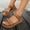 Brown, variant on Roman Casual Comfortable Platform Beach Shoes for Women, Soft Sole Velcro Sandals with Adjustable Double Strap, Arch Support Athletic Hiking Water Summer Sandals