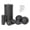 Black, variant on 5Pcs EPP Foam Roller and Massage Ball Set High Density Yoga Fitness Roller for Home Gym