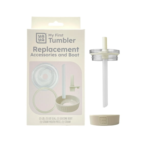 YAYA My First Travel Tumbler Replacement Accessories for Toddlers, White