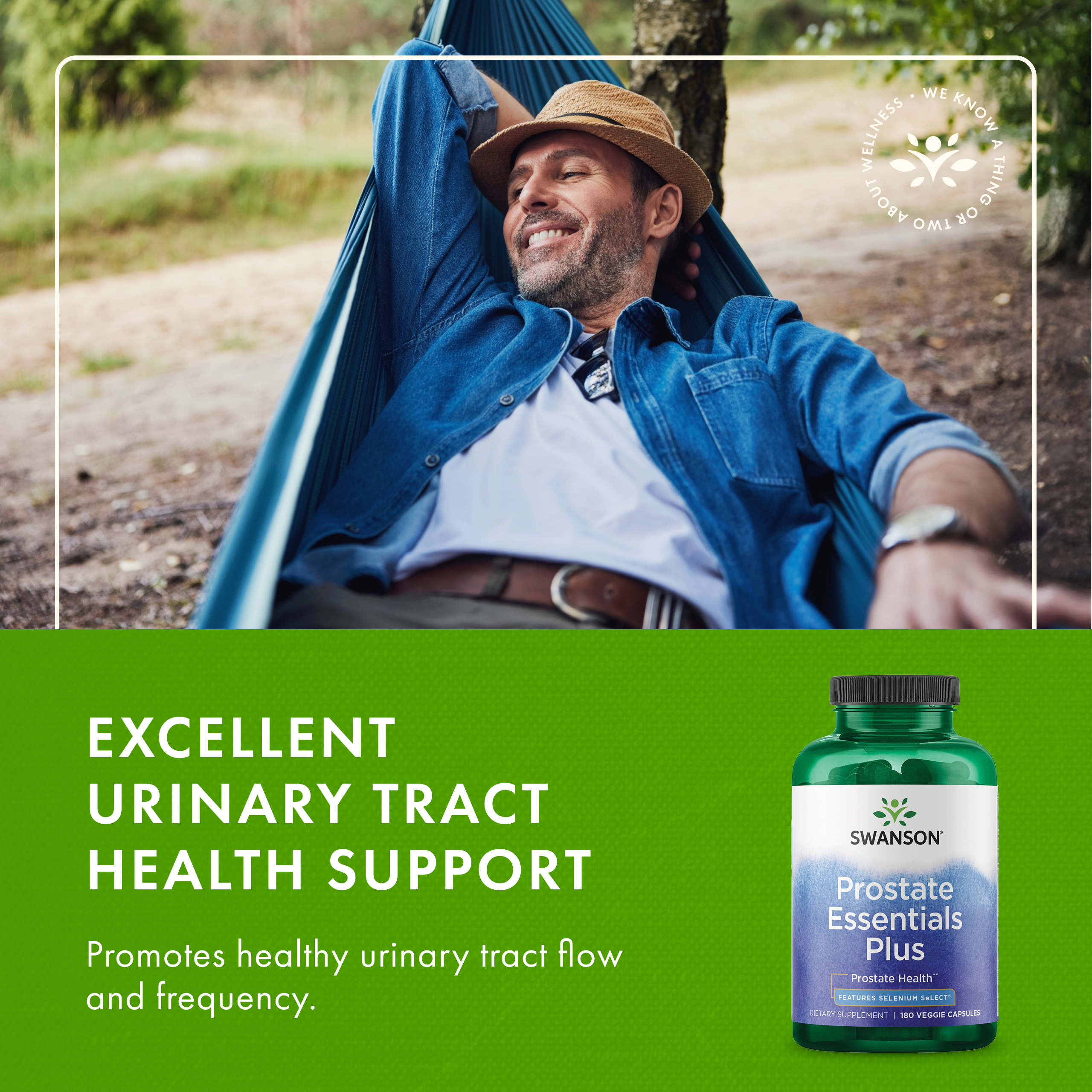 Swanson Prostate Essentials Plus - Features Selenium Select 180 Veggie Capsules