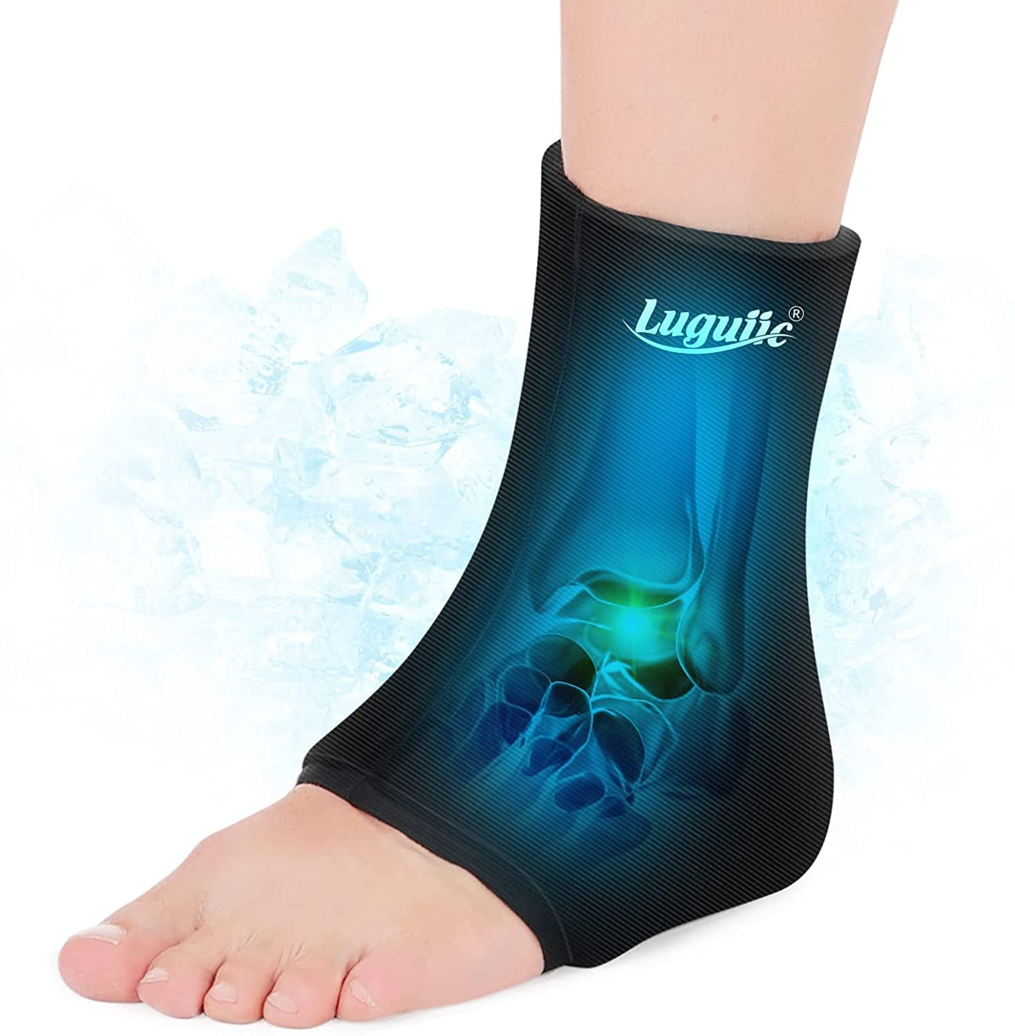 Ankle Ice Pack, Flexible Reusable Hot & Cold Therapy Gel Cold Pack for