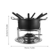 thumbnail image 4 of Gymnture Butter Warmer Fondue Pot Stainless Steel Melt Hot Pot, 4 of 10