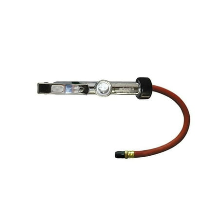 

Interstate Pneumatics TF9146 Heavy Duty Bubble Window Inflator 10-120 PSI w/ 12 Rubber Hose Whipend & Straight-In Tapered Chuck