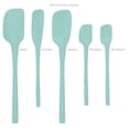 thumbnail image 6 of Tovolo 5-Piece Silicone Utensil Set (Light Aqua): Spatula, Spoonula, Jar Scraper, Mini Spatula, and Mini Spoonula, 6 of 6