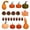 Assorted Color, variant on TABLZONE Lifelike Pumpkins Assorted Color 128Pack for Festive Decor