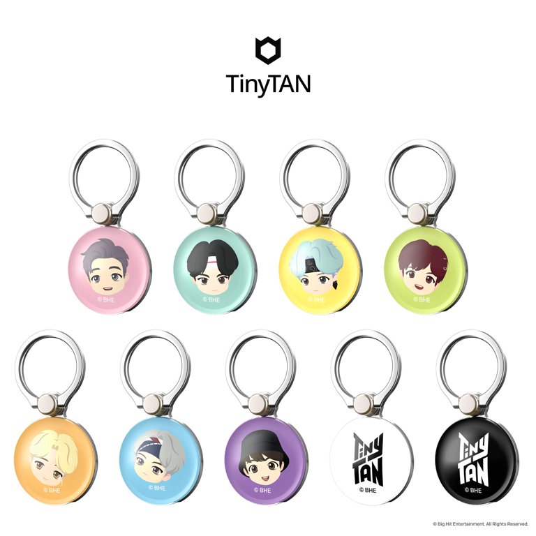 iPhoneアクセサリー BTS iFace TinyTAN BTS Cute Stick On Phone Attachment Smartphone
