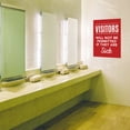 thumbnail image 4 of Koyal Wholesale Do Not Enter If Sick Visitors Will Not Be Permitted If They Are Sick Business Signs, 10-Pack, 4 of 5