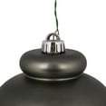 thumbnail image 2 of Vickerman 14" Pewter Matte Finial Christmas Ornament UV Treated with Drilled and Wired Cap, 2 of 8