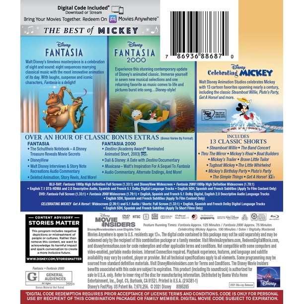 Disney's Best of Mickey: HD Movies Collection (Blu-ray + DVD +