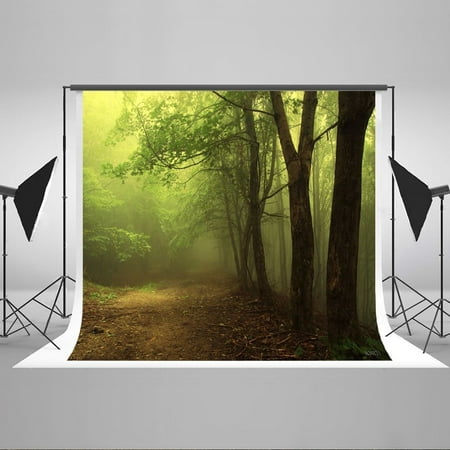 Image of MOHome 7x5ft Early Morning Forest Background Summer Photography Background Cloth