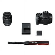 Canon EOS Rebel T100 DSLR Camera EF-S 18-55mm f/3.5-5.6 IS II Lens Kit, 18 Megapixel CMOS (APS-C) Sensor, Full HD Videos, Built-in Wi-Fi, Beginner Photographers, Digital Camera, Black