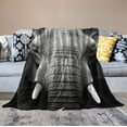 thumbnail image 2 of ARISTURING  Elephant Blanket African Elephant Throw Blankets Black and White Soft Elephant Blanket Vintage Elephant Sherpa Blanket Elephant Lover Gifts for Kids Adults Women Men, 2 of 6