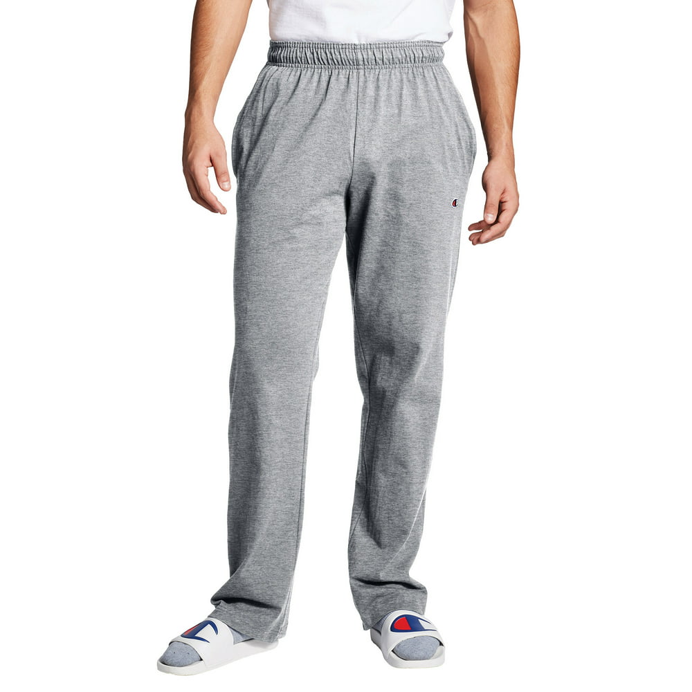 Champion - Champion Men’s Open Bottom Jersey Sweatpants, up to Size 4XL ...