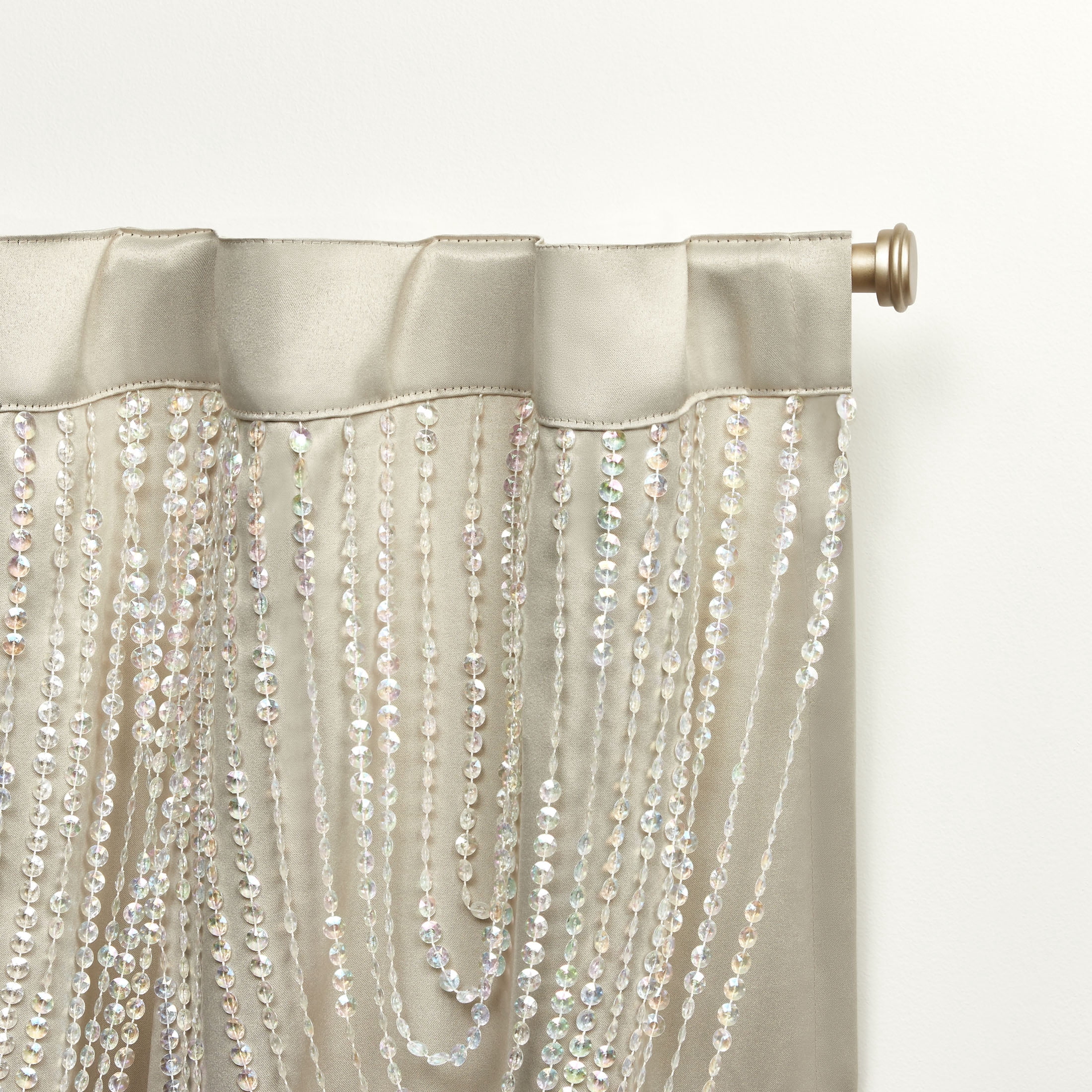 Exclusive Home Bliss Room Darkening Blackout HIdden Tab Top Curtain Panels, 54"x84", Sand, Set of 2