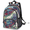 Black, variant on Cartoon Vintage Steam Train Laptop Backpack, Large Mountain Travel Backpack Men Women, Work Business Computer Casual Daypack Rucksack, 18 Inch