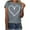 Gray, variant on Hurxie Womens Summer Cap Sleeve T-Shirts Casual Loose Fit Tunic Tops Crew Neck Tee Shirts White L