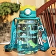 thumbnail image 1 of 600ml Straw Cup Cute Cartoon Water Bottle Kids Water Cup Tumbler Cartoon Plastic Mug, 1 of 8