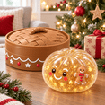 thumbnail image 4 of Christmas Gingerbread Squishy Toy with Storage Case, Glitter Sensory Stress Ball, Dumplings Squeeze Balls Stress Relief Sensory for Festival & Birthday Gifts, Stocking Stuffers Party Favors, 4 of 6