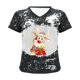 thumbnail image 5 of Pntutb Mujeres Casual Loose Christmas Elk Cuello en V Camisetas de manga corta Hombres Mujeres tops Pntutb Pntutb-8734, 5 of 6